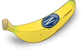 Banana Fruit Yellow Stickdatei