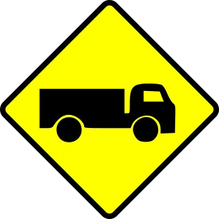 Trucks Warning Caution Stickdatei