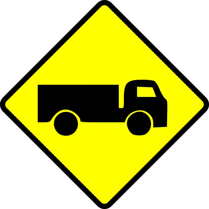 Trucks Warning Caution Stickdatei – Fahrzeuge