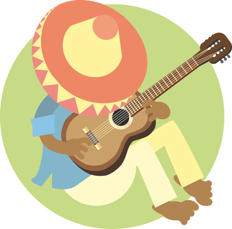 Man Sleeping Mexican Stickdatei – Musik