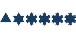 Koch Snowflake Maths Stickdatei