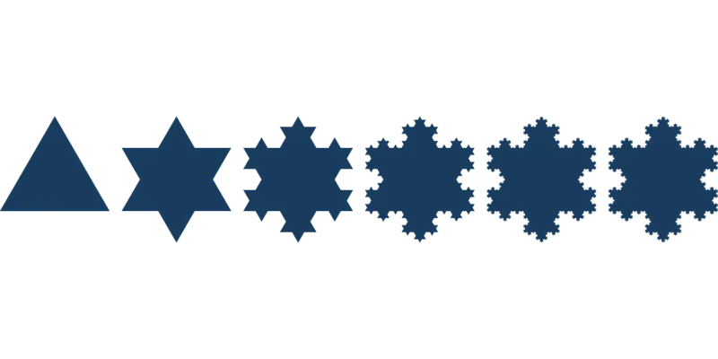 Koch Snowflake Maths Stickdatei – Weihnachten
