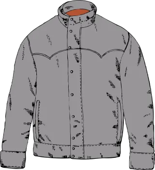 Jacket Winter Clothing Stickdatei
