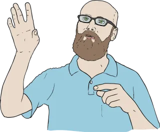Man Hand Gesture Stickdatei – Natur