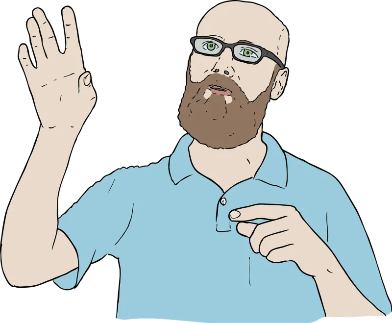 Man Hand Gesture Stickdatei – Natur