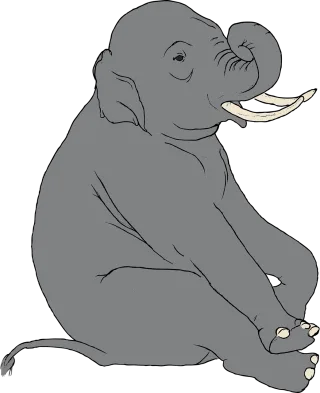 Elephant Indian Animal Stickdatei