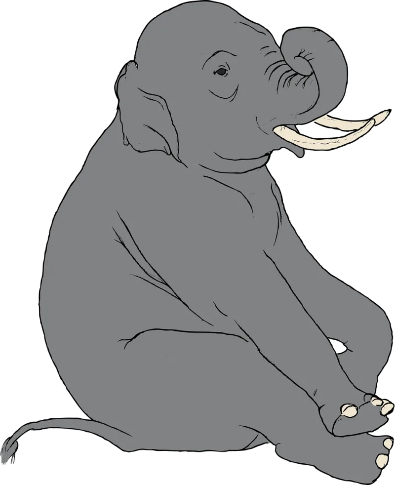 Elephant Indian Animal Stickdatei – Tiere