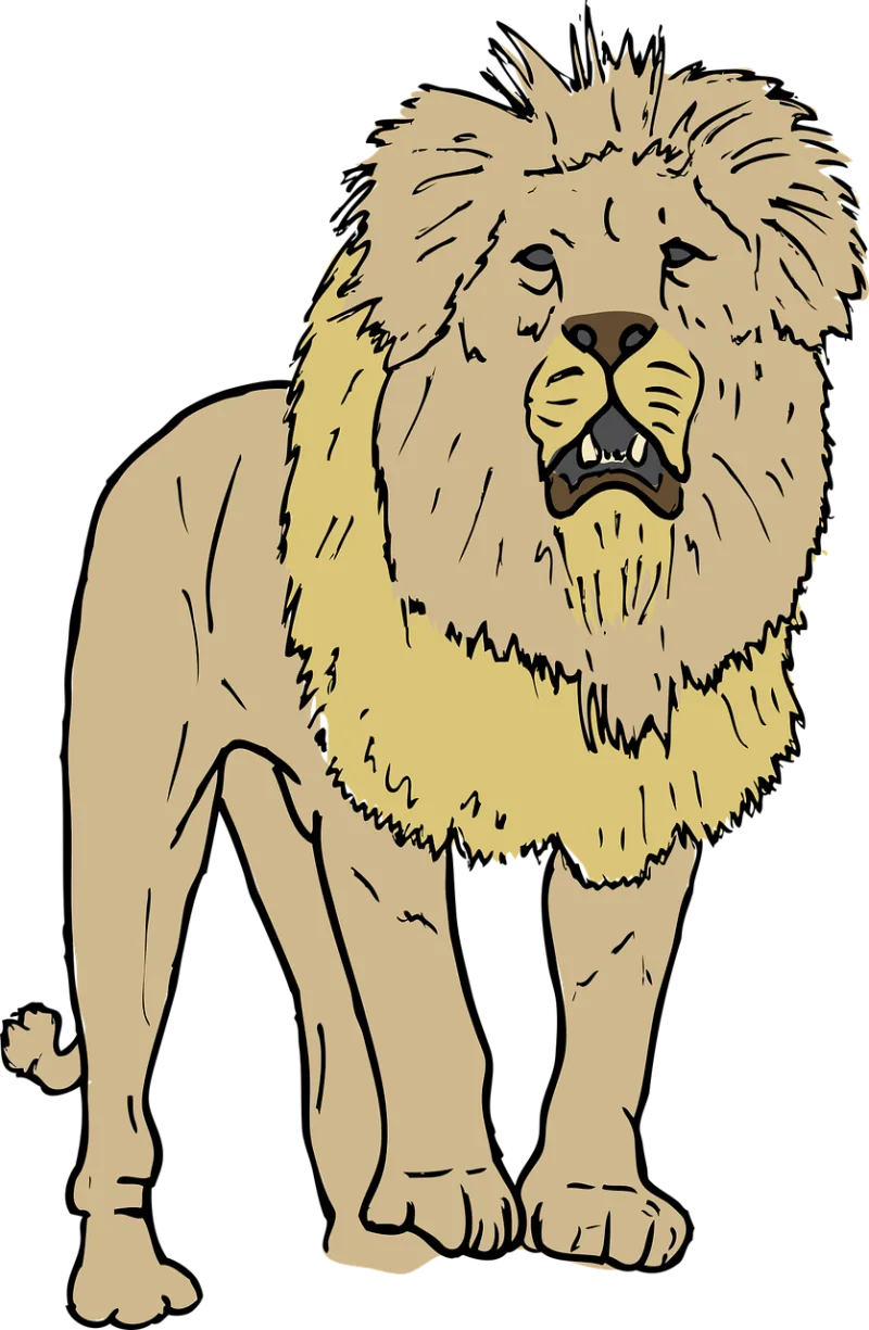 Lion Roaring Mane Stickdatei – Tiere