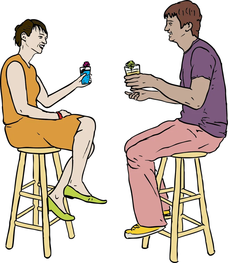 Couple Bar Coffee Stickdatei – Herzen & Liebe