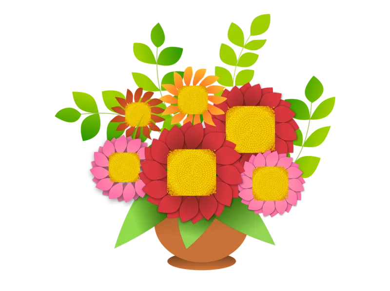 Flower Flower bouquet Flower background Stickdatei – Blumen