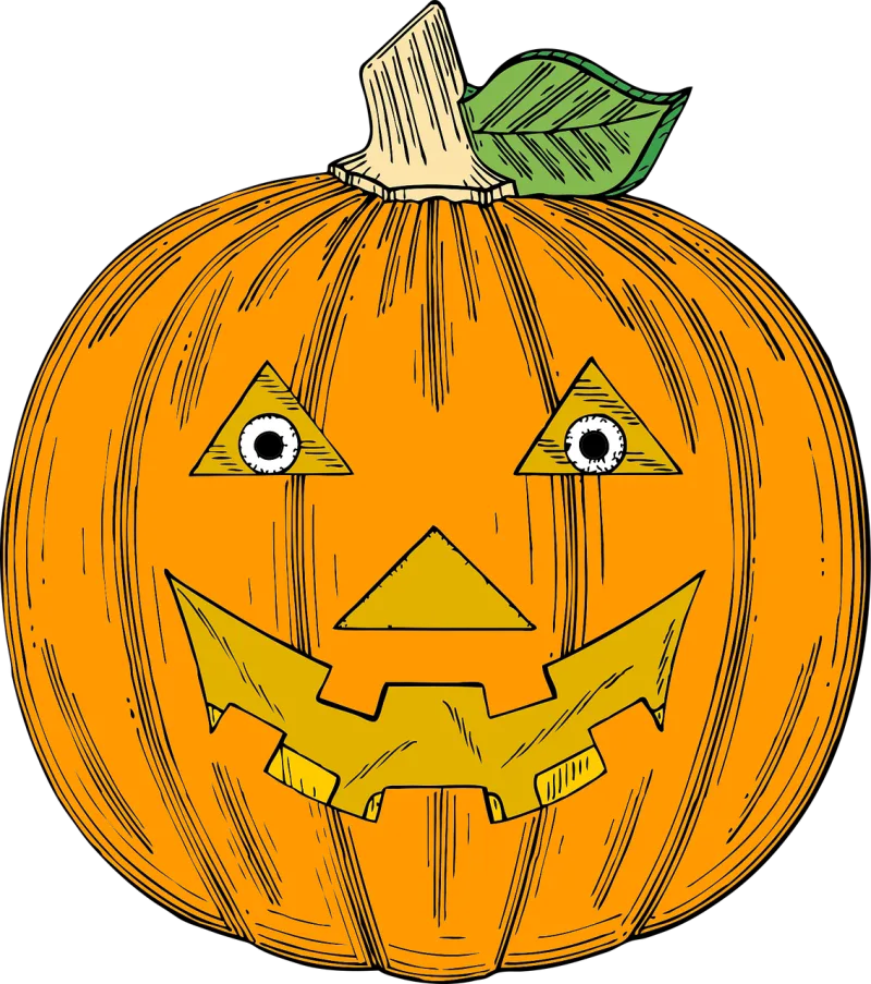 Pumpkin Face Fall Stickdatei – Essen & Trinken