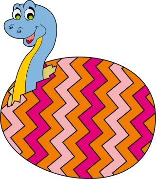 Egg Dinosaur Chick Stickdatei – Kinder