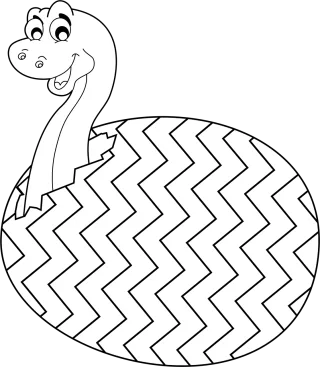 Egg Dinosaur Chick Stickdatei