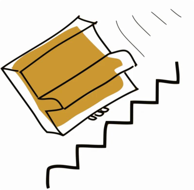 Stairs Piano Falling Stickdatei – Musik