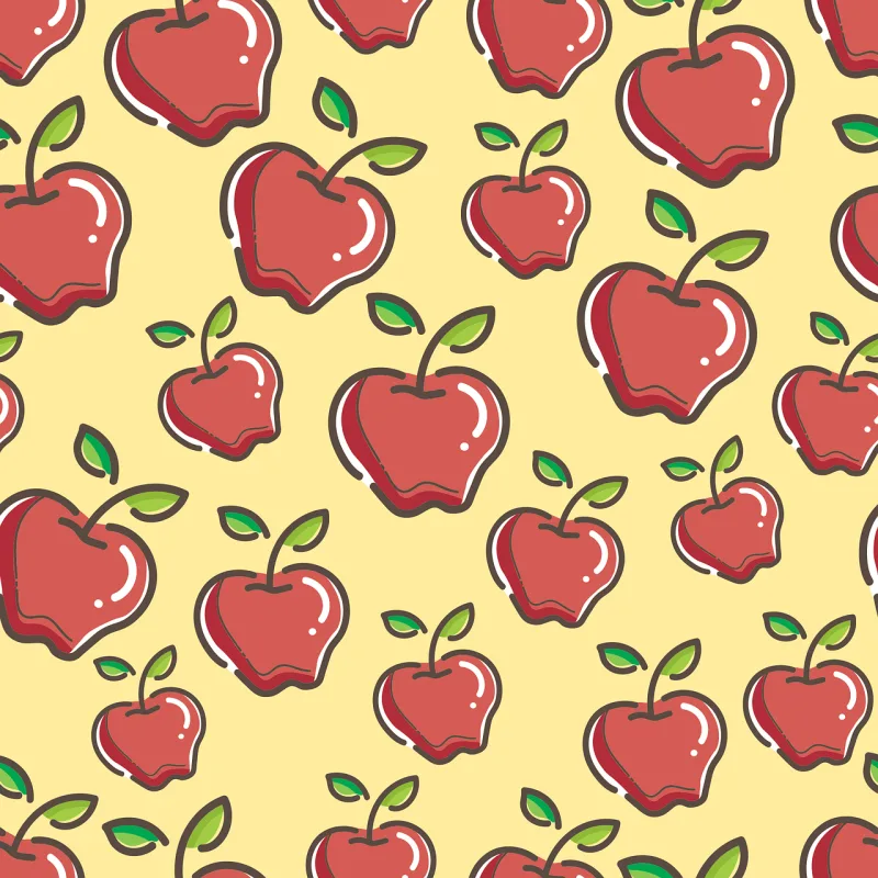Seamless Pattern Healthy Stickdatei – Essen & Trinken