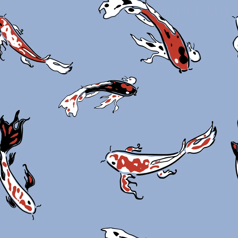 Pattern Fish Carp Stickdatei – Tiere