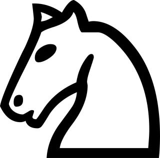 Knight Horse Chess Stickdatei