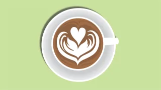 Coffee Cup Latteart Stickdatei