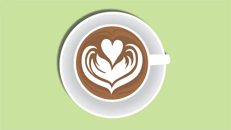 Coffee Cup Latteart Stickdatei – Essen & Trinken