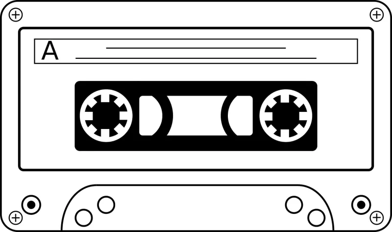 Tape Cassette Music cassette Stickdatei – Musik