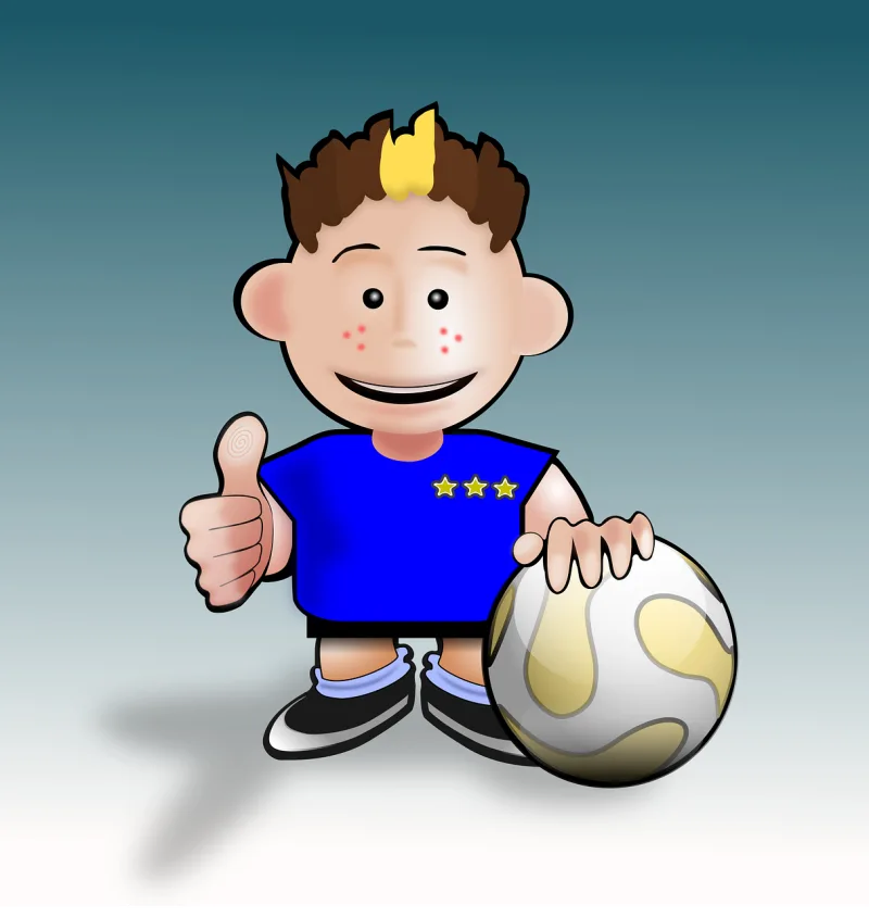 Boy Soccer Kid Stickdatei – Sport
