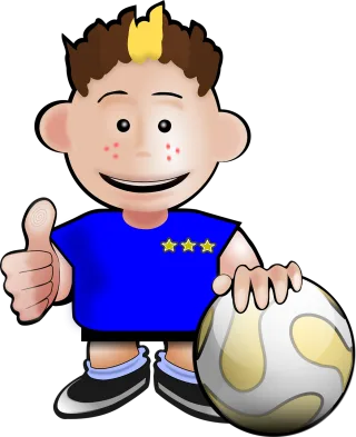 Boy Child Soccer Stickdatei