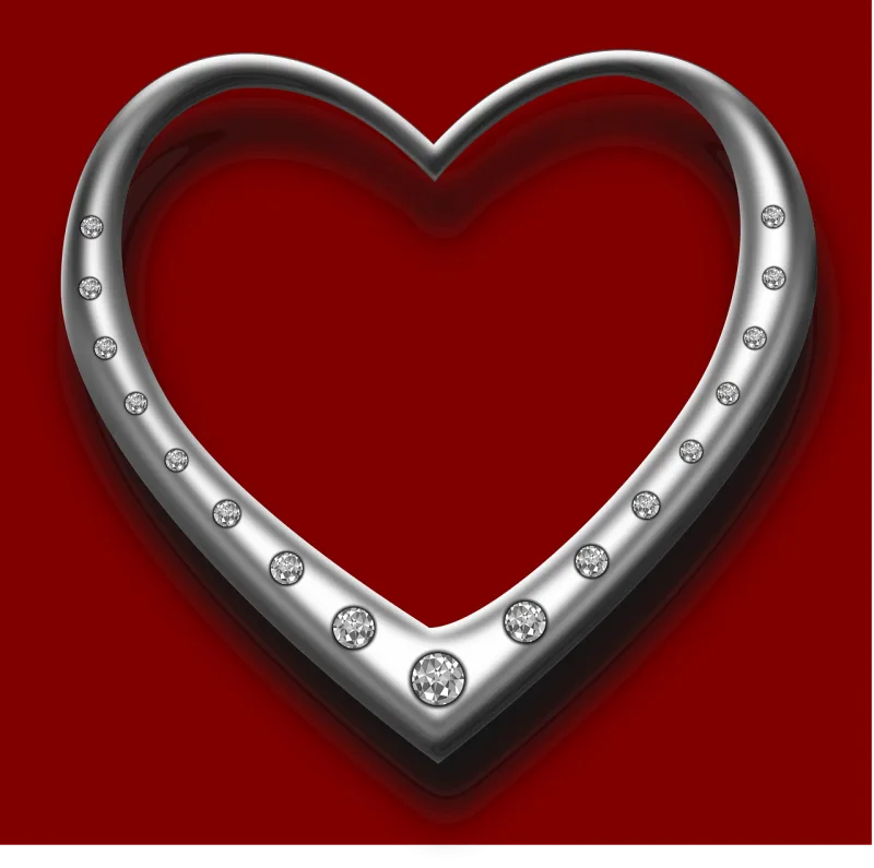Heart Diamonds Love Stickdatei – Weihnachten