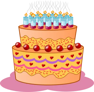 Cake Candles Icing Stickdatei