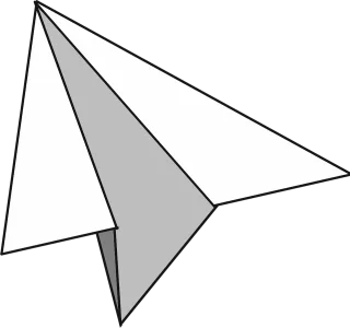 Graphic Paper airplane Hobby Stickdatei