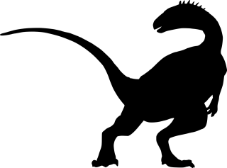 Silhouette Dinosaur Prehistoric Stickdatei