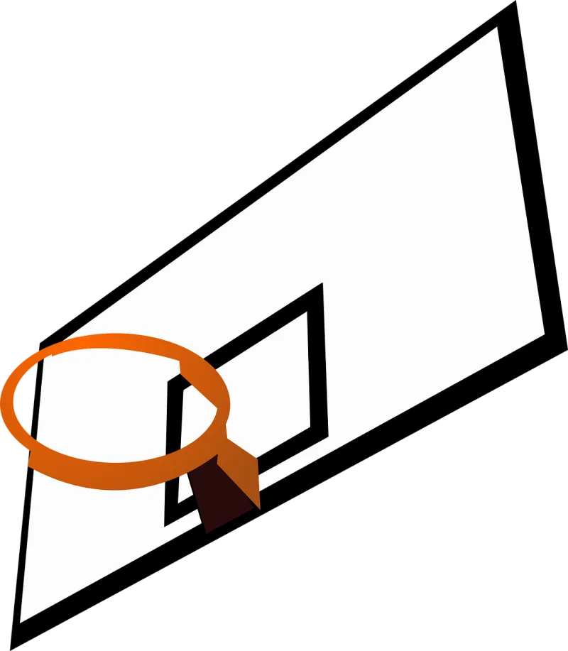 Backboard Rim Basketball Stickdatei – Sport