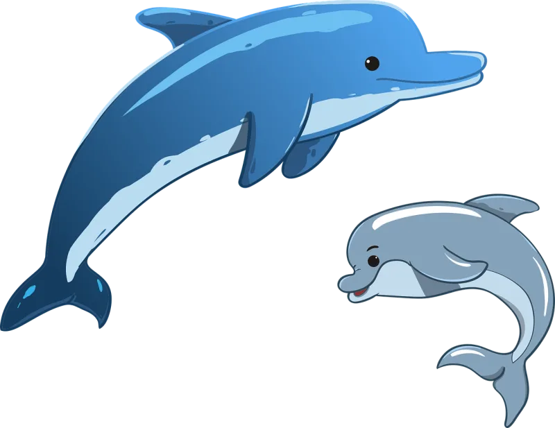 Dolphin Sea Animals Stickdatei – Tiere