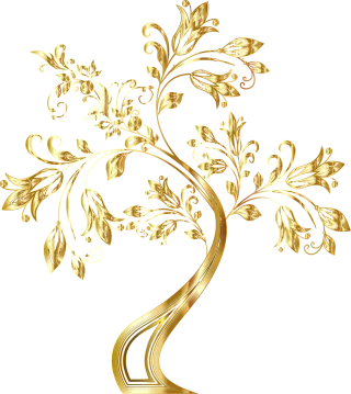 Tree Decorative Floral Stickdatei