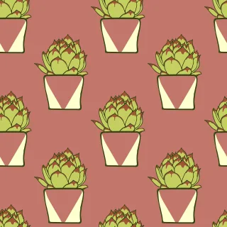 Cactus Pattern Background Stickdatei
