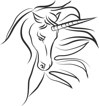 Unicorn Horse Mythical creatures Stickdatei