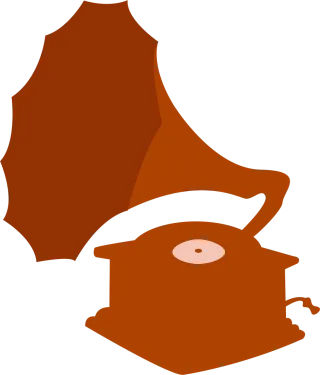 Phonograph Horn Record player Stickdatei