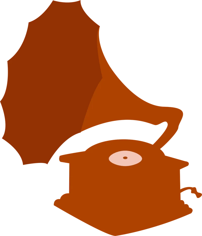 Phonograph Horn Record player Stickdatei – Musik
