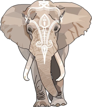 Animal Nature Elephant Stickdatei