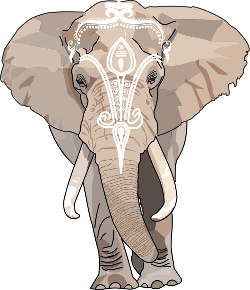 Animal Nature Elephant Stickdatei – Tiere
