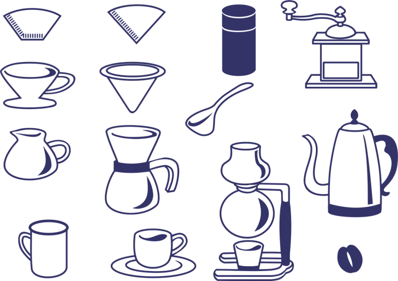 Cafe Coffee Icon Stickdatei – Essen & Trinken