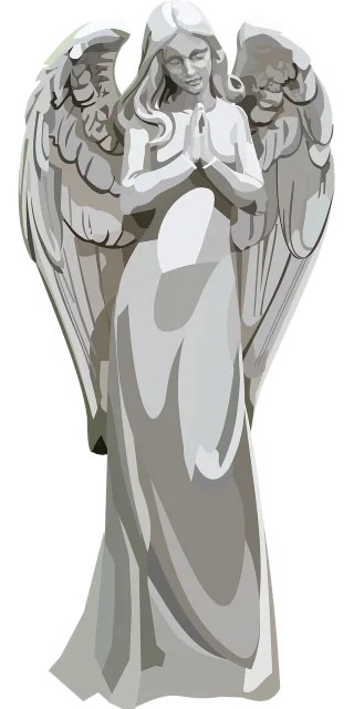Angel Woman Pray Stickdatei
