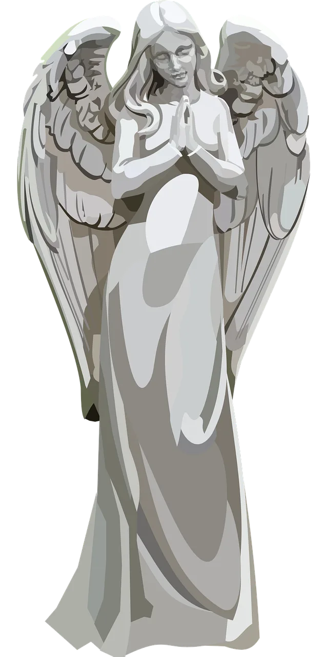 Angel Woman Pray Stickdatei – Weihnachten