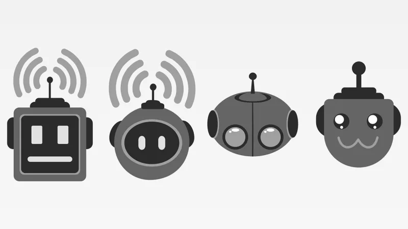 Robots Automata Grey Stickdatei – Kinder