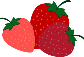 Strawberries Fruit Sweet Stickdatei