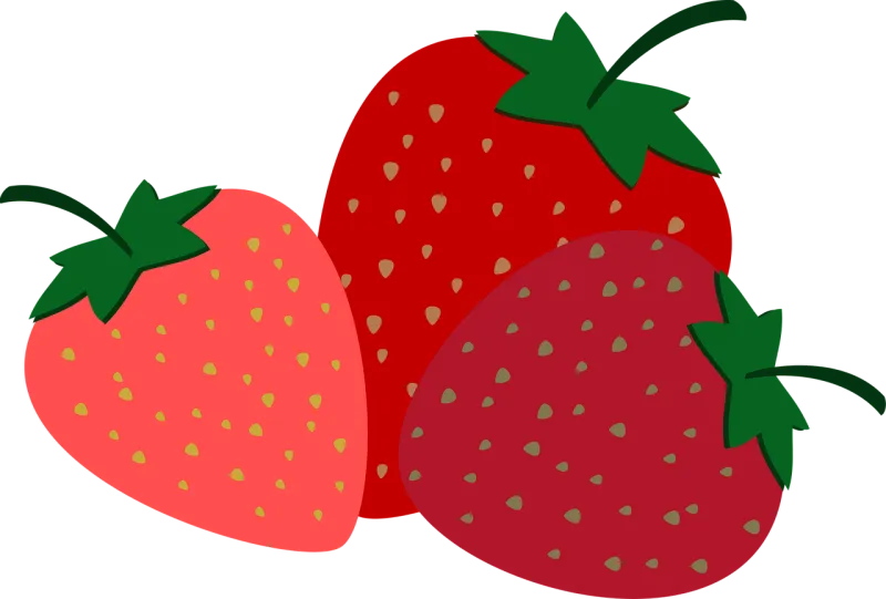 Strawberries Fruit Sweet Stickdatei – Essen & Trinken