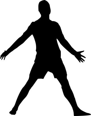 Silhouette Football Soccer Stickdatei