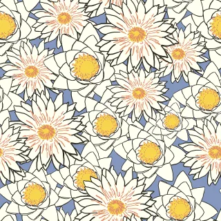 Flowers Pattern Lotus Stickdatei
