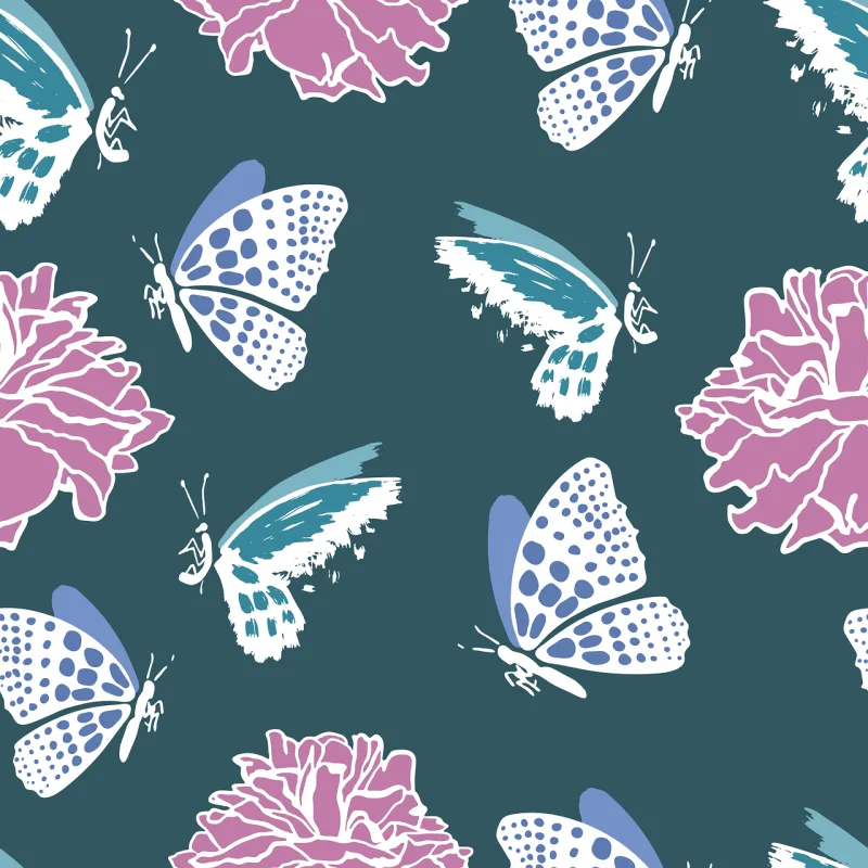 Butterfly Sample Dry flower Stickdatei – Tiere
