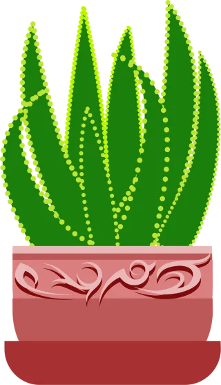 Graphic Nature Aloe Stickdatei
