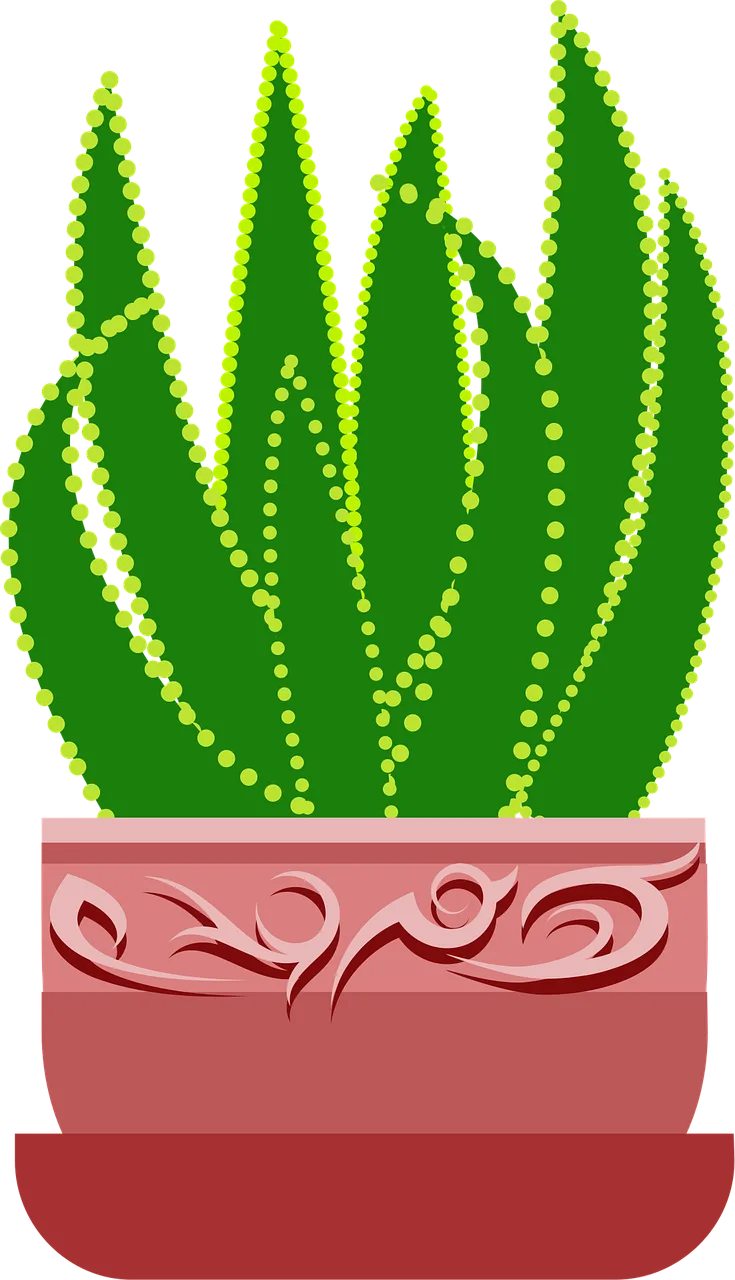 Graphic Nature Aloe Stickdatei – Natur